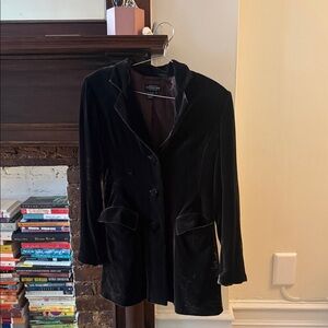 Brown J Peterman Velvet Women's Blazer